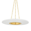 Aged Brass Prattsburgh Chandelier 30" by Hudson Valley