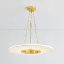 Aged Brass Prattsburgh Chandelier 30" by Hudson Valley, view 3