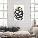 Formas Indigo and Gold - with hand-applied Gold Leaf