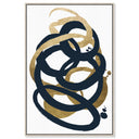 Formas Indigo and Gold - with hand-applied Gold Leaf