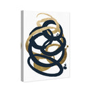 Formas Indigo and Gold - with hand-applied Gold Leaf