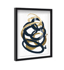 Formas Indigo and Gold - with hand-applied Gold Leaf