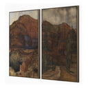 Desert Diptych By Aileen Fitzgerald
