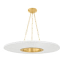Aged Brass Prattsburgh Chandelier 40" by Hudson Valley