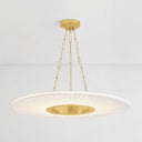 Aged Brass Prattsburgh Chandelier 40" by Hudson Valley, view 2