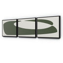 Organic Curves 2 Triptych By FH Art Studio