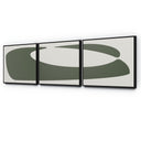 Organic Curves 2 Triptych By FH Art Studio