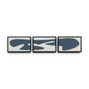 Organic Curves 3 Triptych By FH Art Studio