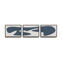 Organic Curves 3 Triptych By FH Art Studio