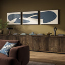 Organic Curves 3 Triptych By FH Art Studio