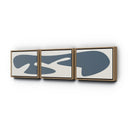 Organic Curves 3 Triptych By FH Art Studio