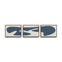 Organic Curves 3 Triptych By FH Art Studio
