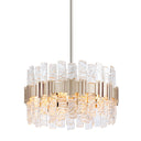 Warm Silver Leaf Ciro Chandelier 27.25" by Corbett Lighting, view 2