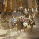 PALM SPRINGS RIDERS BY SLIM AARONS