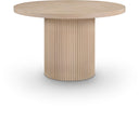 Belinda 48" Solid Wood And Oak Veneer Dining Table - Natural
