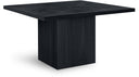 Belinda 54" Solid Wood And Oak Veneer Dining Table - Black
