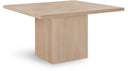 Belinda 54" Solid Wood And Oak Veneer Dining Table - Natural