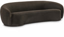 Hyde 89.5" Boucle Fabric Upholstered Sofa - Brown