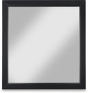 Marisol Wood Veneer And Iron Mirror - Black