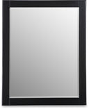 Maxine Wood Veneer And Iron Mirror - Black