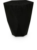 Diamante Oak Veneer End / Side Table - Black