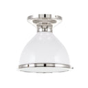 Polished Nickel Randolph Semi Flush 10" by Hudson Valley