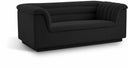 Cascade 72" Boucle Fabric Upholstered Loveseat - Black