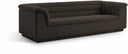 Cascade 94" Boucle Fabric Upholstered Sofa - Brown
