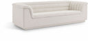 Cascade 94" Boucle Fabric Upholstered Sofa - Cream