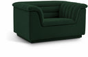 Cascade Boucle Fabric Upholstered Chair - Green