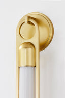 Aged Brass Bethlehem Wall Sconce 5" by Hudson Valley, view 5