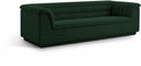 Cascade 94" Boucle Fabric Upholstered Sofa - Green