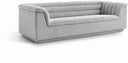 Cascade 94" Boucle Fabric Upholstered Sofa - Grey