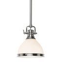 Satin Nickel Randolph Pendant 7" by Hudson Valley