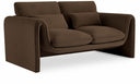 Sloan 64" Velvet Upholstered Loveseat - Brown