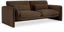 Sloan 86" Velvet Upholstered Sofa - Brown