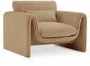 Sloan Velvet Upholstered Chair - Camel