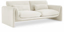 Sloan 86" Velvet Upholstered Sofa - Cream