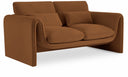 Sloan 64" Velvet Upholstered Loveseat - Saddle