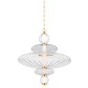 Aged Brass Williams Pendant 24.75" by Hudson Valley