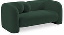 Emory 66" Boucle Fabric Upholstered Loveseat - Green