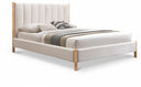 Kona Fabric Upholstered Bed - Cream