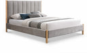 Kona Fabric Upholstered Bed - Grey