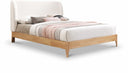 Ventura Fabric Upholstered Bed - Cream