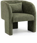 Sawyer Chenille Fabric Upholstered Accent Chair - Green