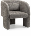 Sawyer Chenille Fabric Upholstered Accent Chair - Grey