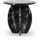 Formentera Genuine Marble End / Side Table - Black