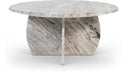 Formentera Genuine Marble Coffee Table - Brown