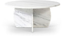 Formentera Genuine Marble Coffee Table - White