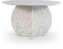 Formentera 48" Genuine Marble Dining Table - White